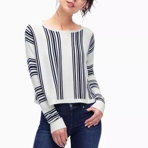 Splendid navy and white sweater